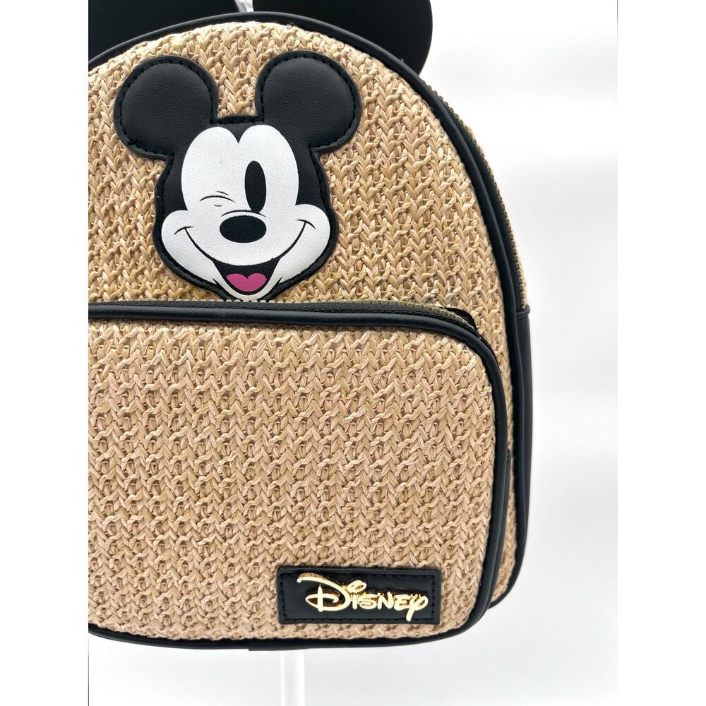 DISNEY NWOT Primark Backpack, Woven Straw, Mickey Mouse Ears - Picture 4 of 11
